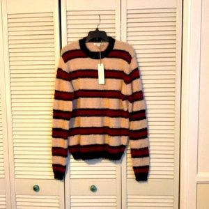 Woven Heart crew neck sweater